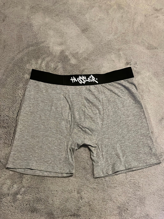 HU$$LER GRAY BOXER BRIEFS